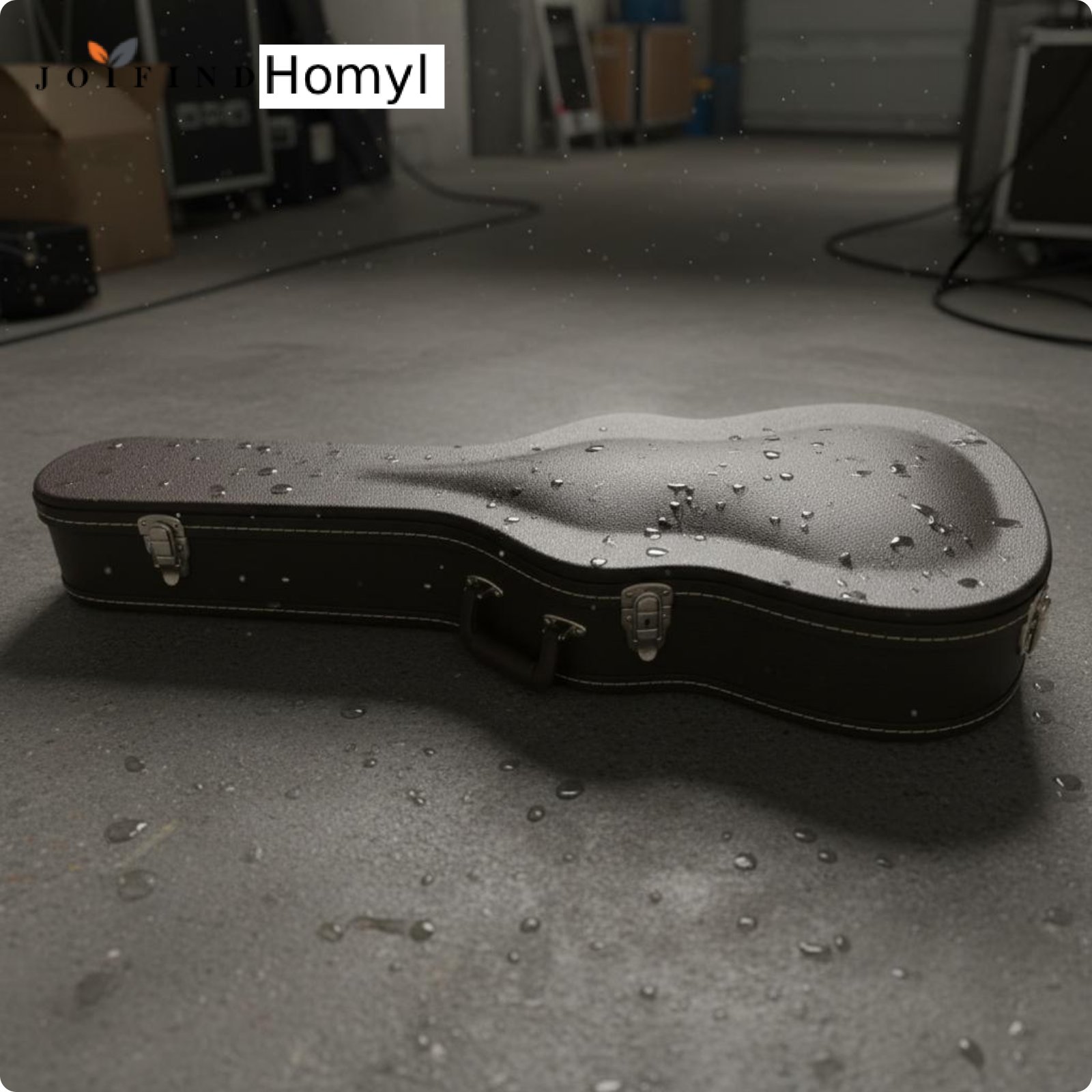 Homyl Waterproof 36 Inch Guitar Case Moisture Resistant Wood Guitar Case Domed Top Instrument Storage Shockproof for Travel ราคา 4,047 บาท*ส่งฟรี