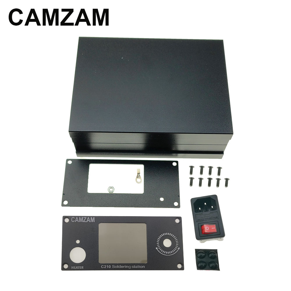 【Lowest Prices Online】 T12 Soldering Station Black & C210 for JBC Soldering Station DIY Kit