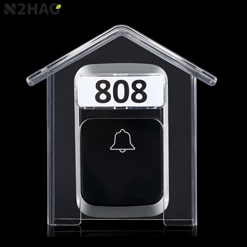 Sản phẩm bán chạy 1PC nhựa trong suốt vỏ bọc chống thấm nước cho chuông cửa không dây ESS kiểm soát mưa che Hộp bảo vệ ngoài trời chuông cửa Bìa