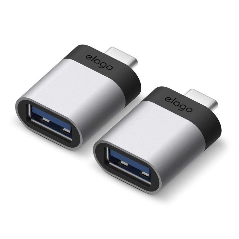 elago Mini Aluminum USB-C to USB 3.0 Female Mini Adapter (2 pieces)
