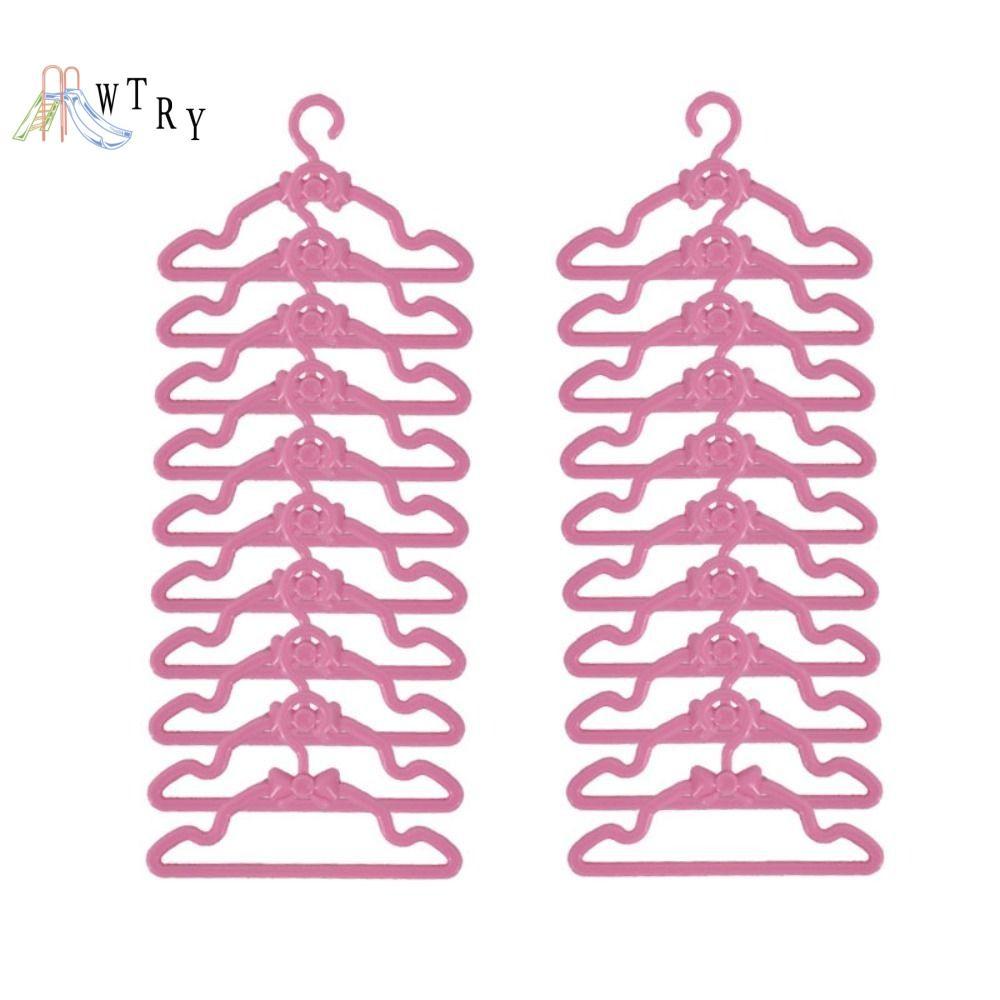 WTRY Mini Móc treo búp bê bằng nhựa Màu hồng Nhựa Móc treo búp bê nhiều màu Dụng cụ hoàn thiện hình trái tim Nội thất nhà búp bê Móc treo đồ nội thất nhà búp bê Quà Tặng trẻ em