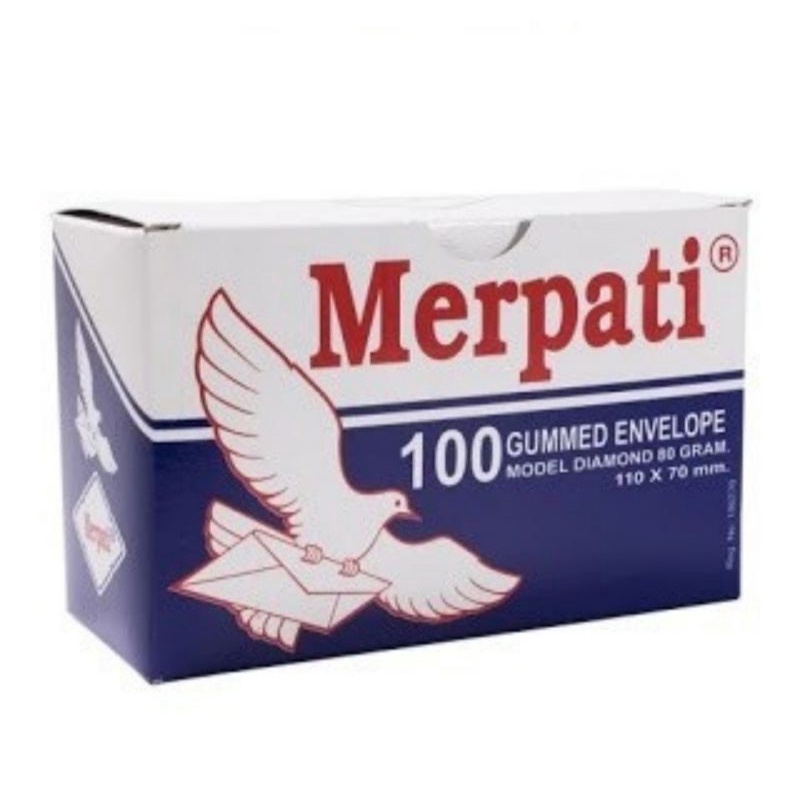 Amplop Putih Polos Kiky Merpati Visit 80 gr per dus Kecil