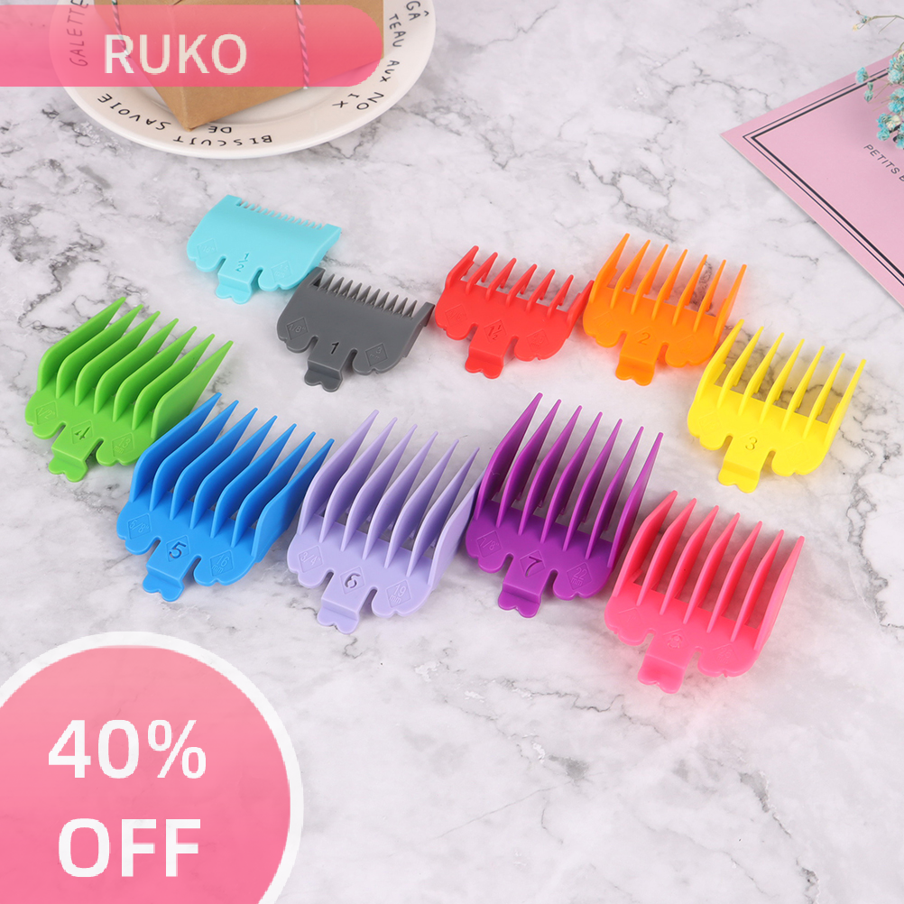 RuKo Bộ 10 chiếc Lược tạo kiểu cho tiệm cắt tóc lược cắt tóc giới hạn phụ kiện tông đơ