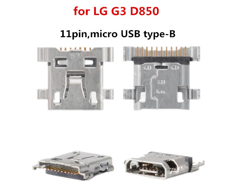5 Pcs/lotusb Charge Connector For Lg G3 D850/d851/d855/ F400/ Ls990 Sprint /vs98511pin Micro Usb Type-Bcharging Port Socket