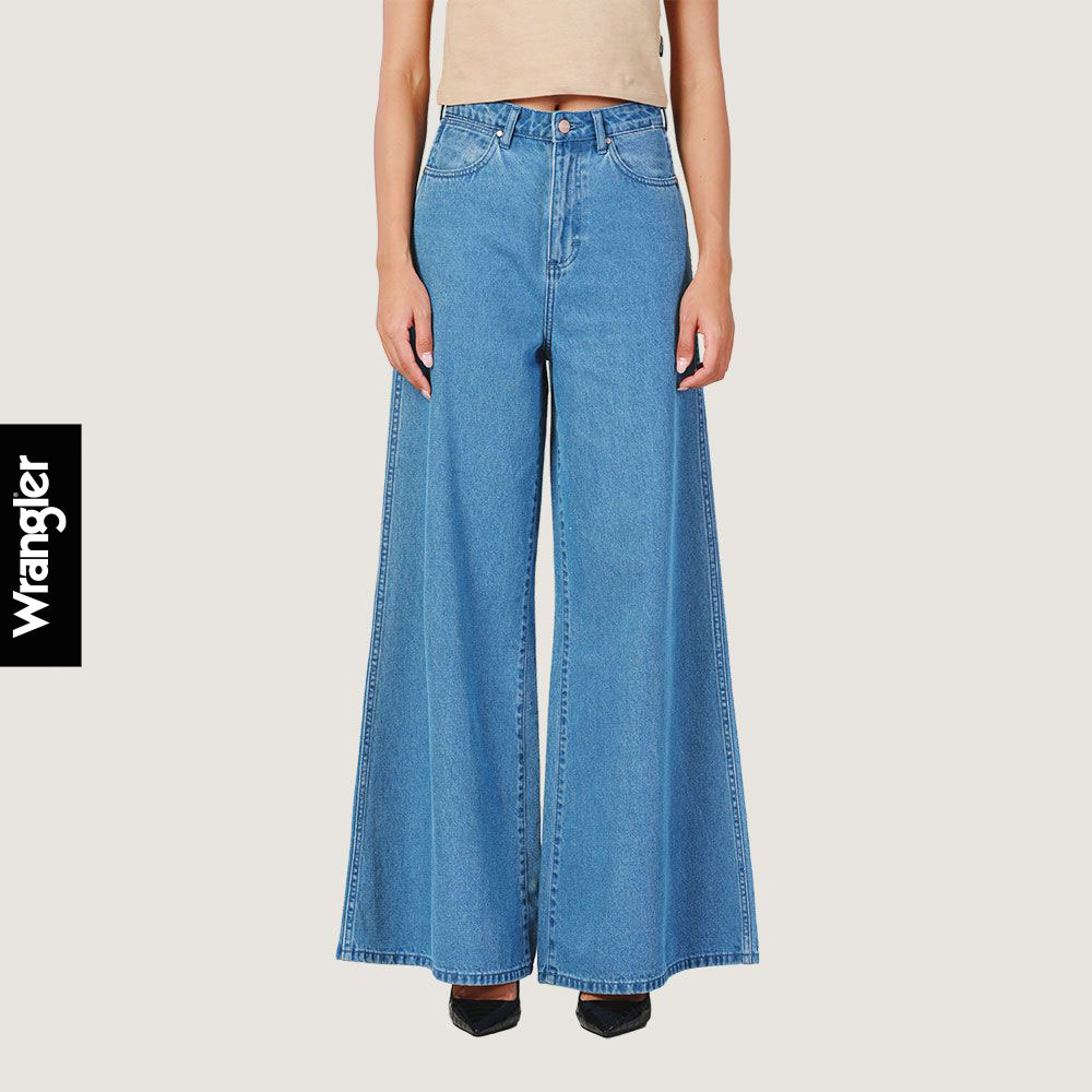 WRANGLER กางเกงยีนส์ผู้หญิง คอลเลคชั่น Everyday with Wrangler เอวกลาง ทรงขากว้าง รุ่น WR S225WWLEN25 ราคา 2,243 บาท*ส่งฟรี