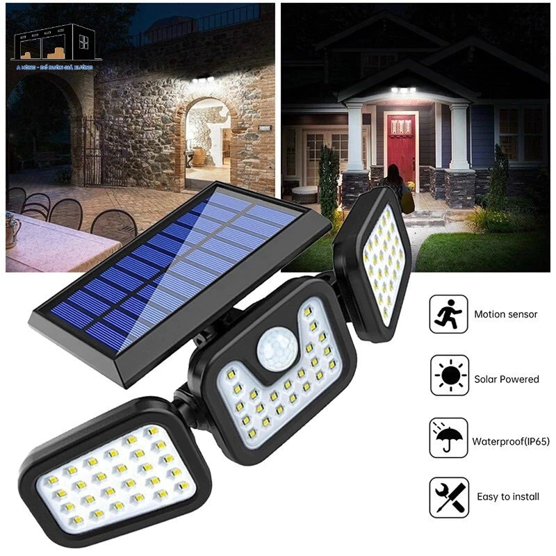 Đèn Năng Lượng Mặt Trời 74 Led FL-179C. và Đèn Cảm Biến Năng Lượng Mặt Trời Ngụy Trang Camera