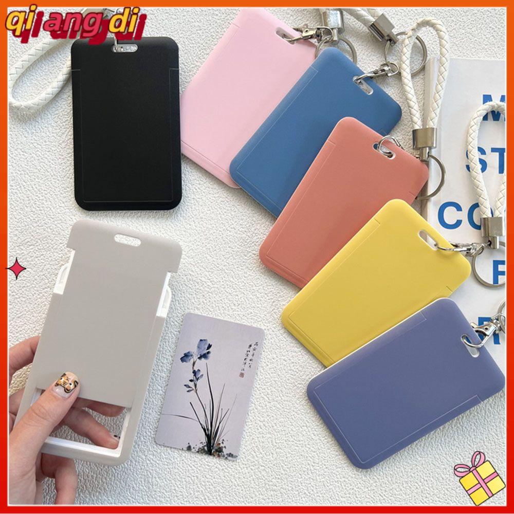 QIANGDI Dễ thương Huy Hiệu Phụ nữ Người Đàn Ông Chủ Thẻ kinh doanh Thẻ tín dụng Chủ Sở Hữu Ngân hàng ID Chủ Sở Hữu Thẻ xe buýt Bìa Trường Hợp