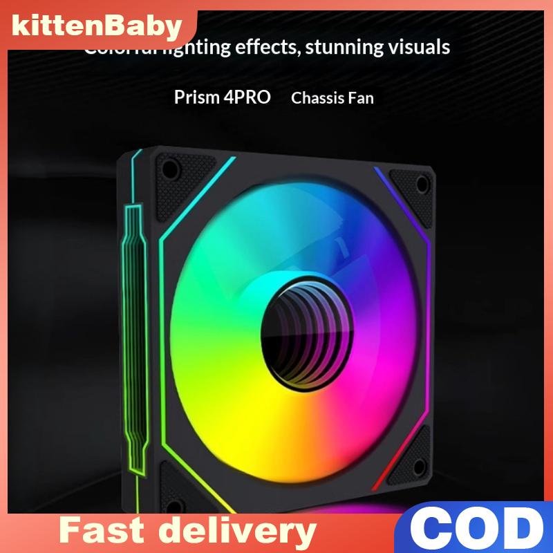 👉Hot Sale kittenBaby 120Mm Argb PC Trường Hợp Fan 4 Pin Yên Tĩnh Làm Mát Lớn Luồng Không Khí Cho Máy Tính Chơi Game Hệ Thống Giá 89,640 Đồng*Miễn phí vận chuyển