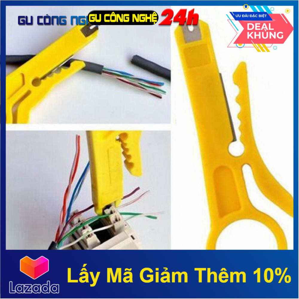 Dụng cụ kìm rj45 bấm lỗ utp cắt dây cáp mạng -dc3224
