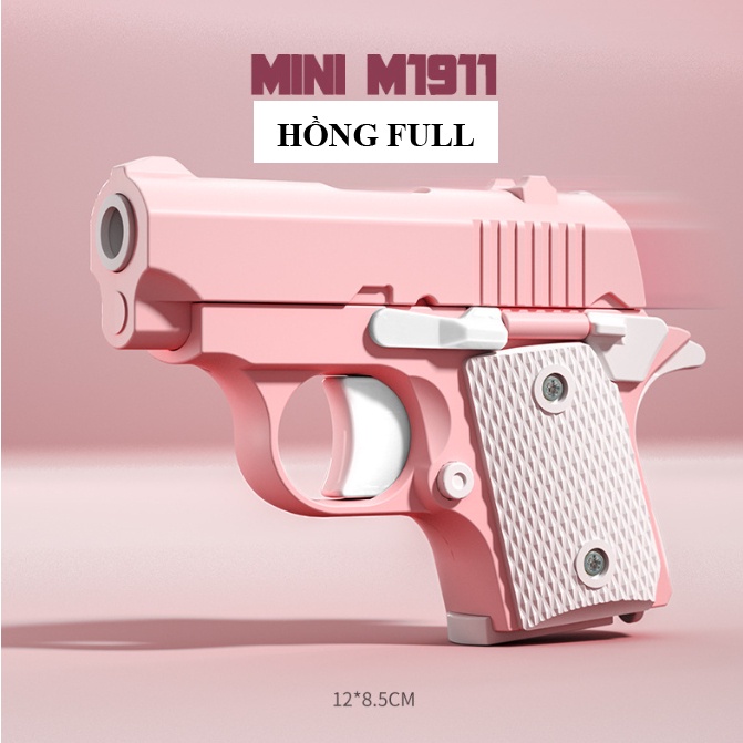 Đồ chơi nhựa in 3D sung m1911 mini cà rốt động lực