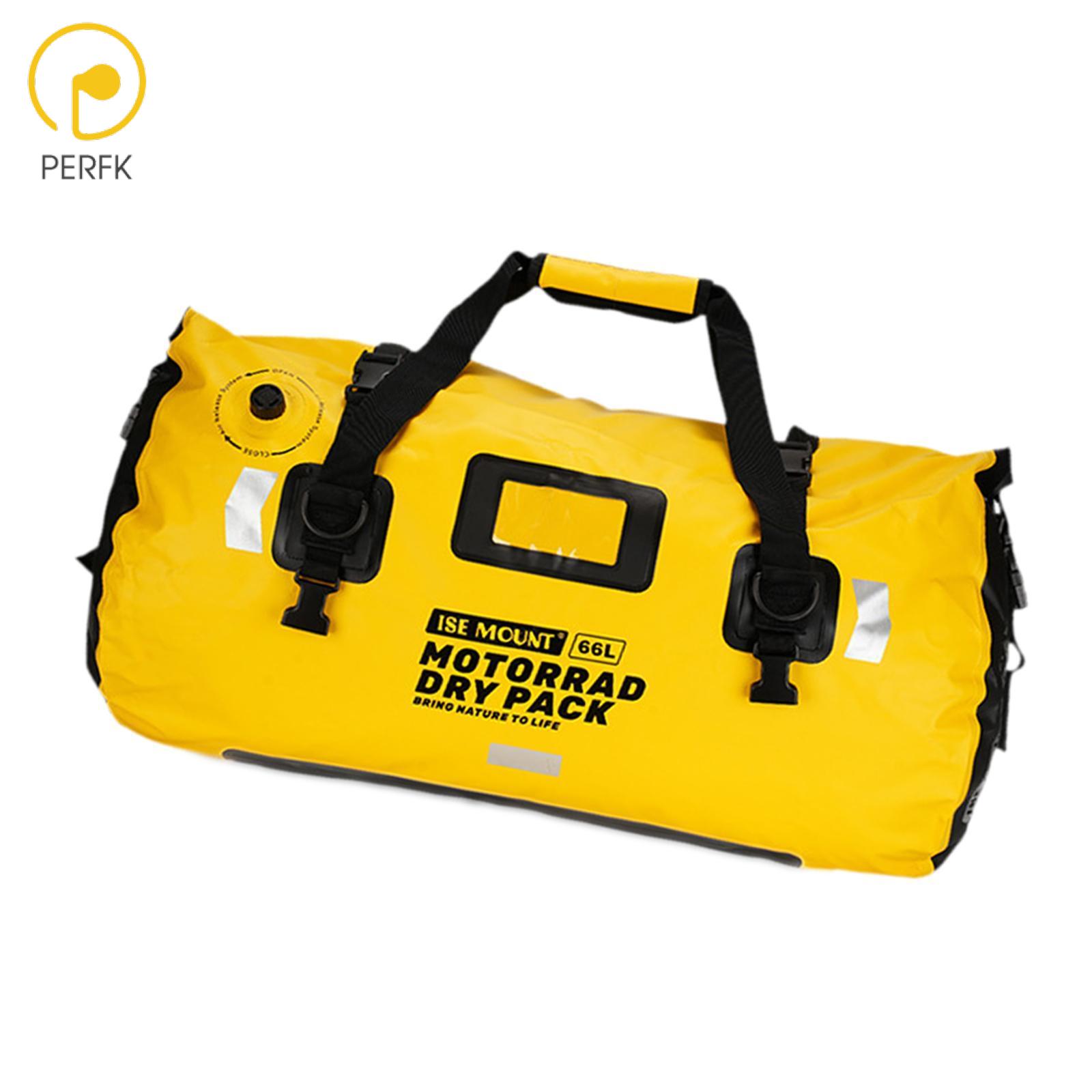 Perfk Motorcycle Pannier Bag Large Capacity Saddle Bag for Rafting Boating Outdoor ราคา 3,064 บาท*ส่งฟรี