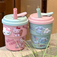JOYNCLEON Dễ thương Cốc có ống hút nhân vật hoạt hình cho phụ nữ xách tay Dung tích lớn uống Mug