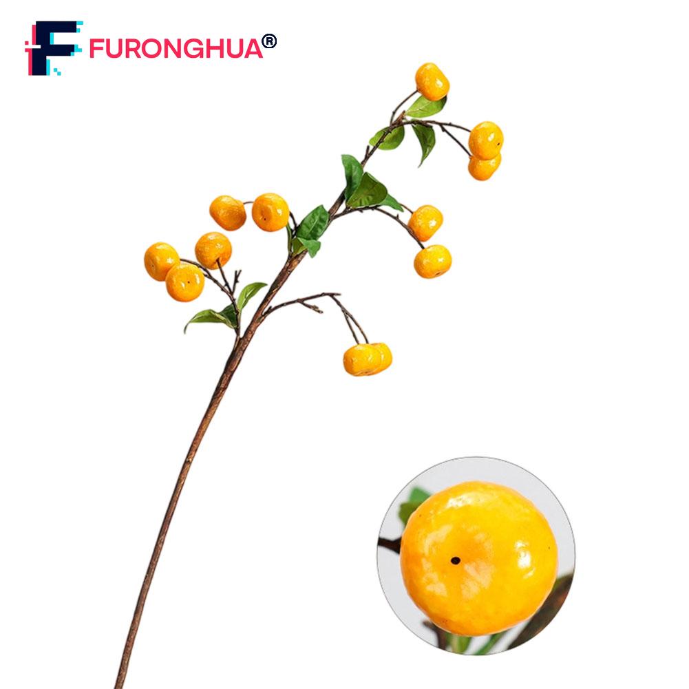 【FURONGHUA】 Authentic Look Artificial Orange Tree Branch Bent Shape Home Decoration 【New product】 ราคา 1,713 บาท*ส่งฟรี