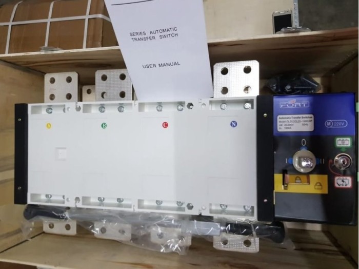 Cos motorized FORT ATS 1600A 4P Change Over Switch Panel GGLD-1600/4 Harga 25,670,250 rupiah*Gratis Ongkir