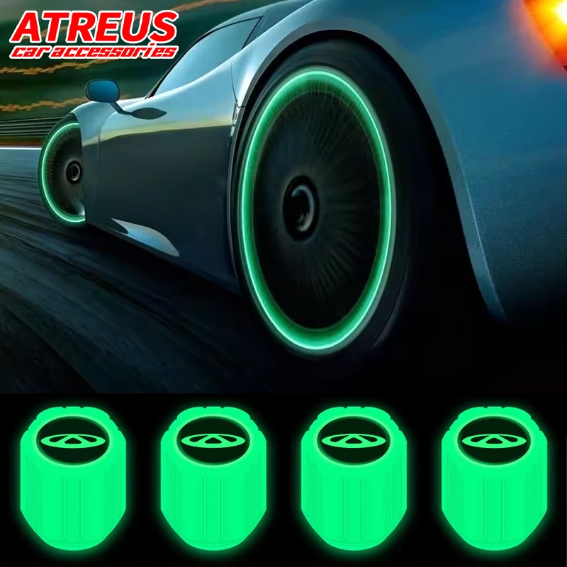 Xotic Tech Tire Stem Valve Caps Wheel Valve Covers Car Dustproof Tires - 3