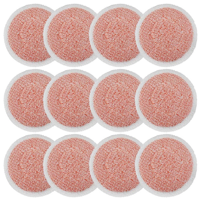 12 Pack Heavy Scrub Steam Mop Pads for S7000AMZ / S7001 / S7201 Steam Mop,Steam and Scrub Cleaning Pads Replacement Accessories