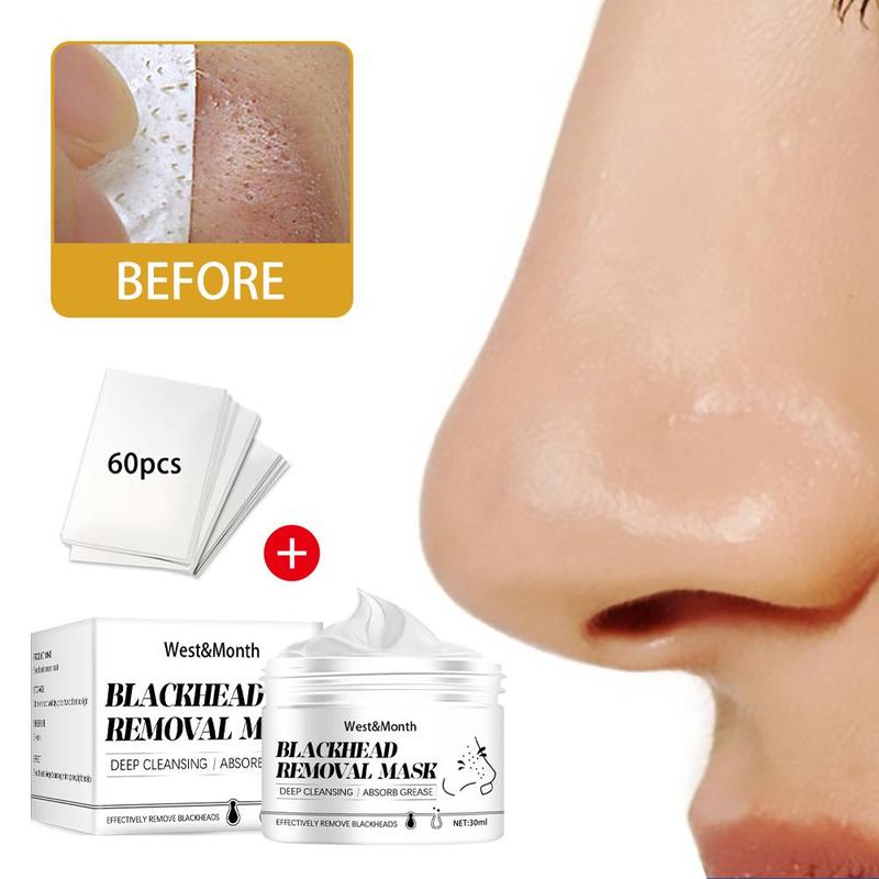 LANBENA Blackhead Remover Nose Face Mask Shrink Pores Care Black Mask Strip Pore Acne Deep Cleansing Dots Peeling Tearing Skin D1I6