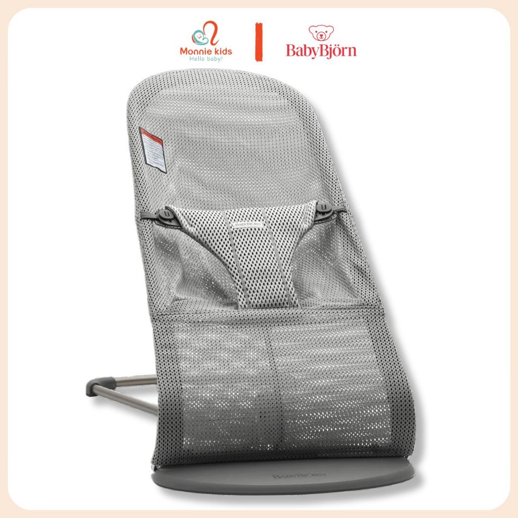 Nôi rung ru ngủ BabyBjorn Bouncer Bliss cho bé sơ sinh, ghế nhún cơ cho trẻ em tự động - Monnie Kids