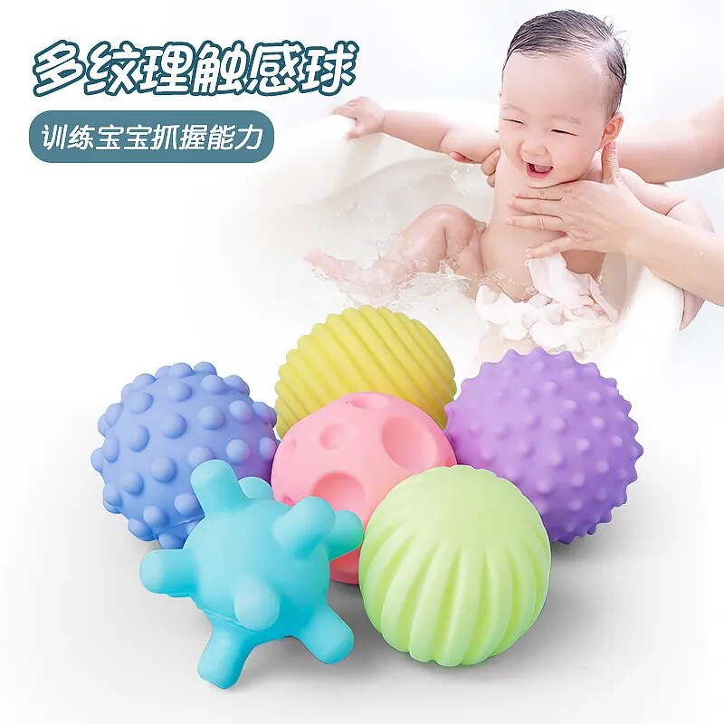 Trending Now 6pcs Textured Multi Set Develop Baby s Tactile Senses Toy