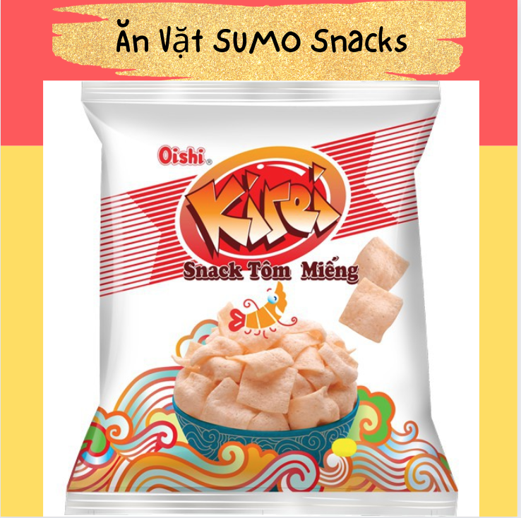 Bim Bim Snack Tôm Miếng Oishi 40g-Ăn Vặt Sumo Snack