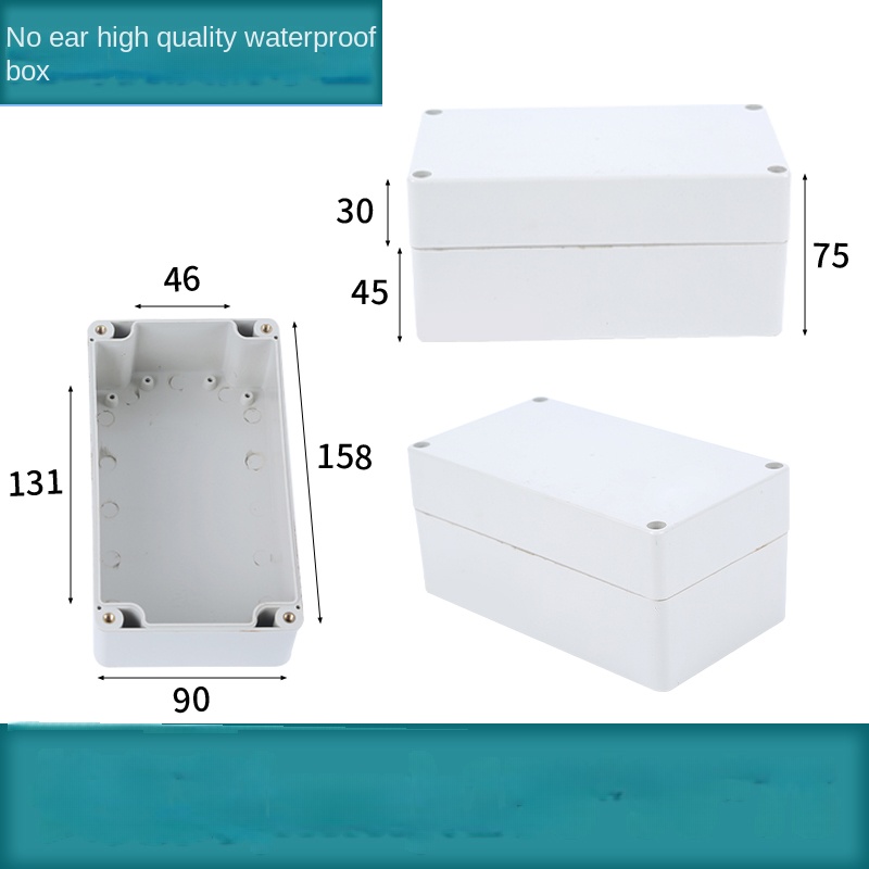 Vỏ Nhựa Chống Nước 158x90x75 mm | Kehua F-type Xám Công Nghiệp IP65 Hộp Tủ Điều Khiển Tự Động Hóa Công Nghiệp