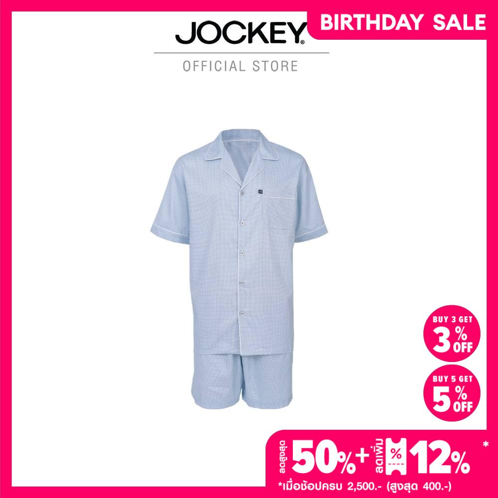 JOCKEY UNDERWEAR SLEEPWEAR KU JK1648S SHORT SLEEVE/SHORTS BLUE ราคา 2,990 บาท*ส่งฟรี
