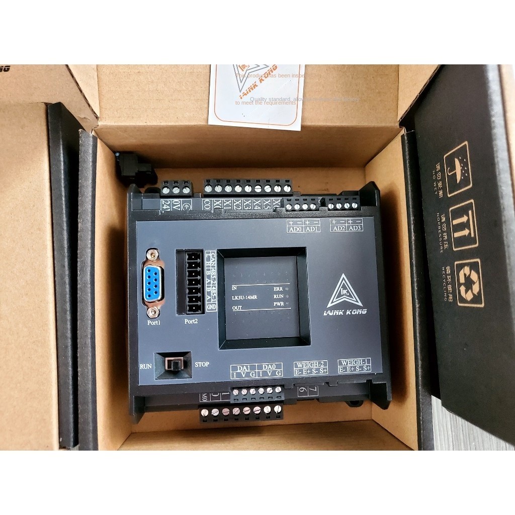 Bộ lập trình PLC LK3U FX3U 14 16 20 24 30 32MT 32MR 48 64 MT MR MRT AD2DA phát xung 4/8 TRỤC RTC Modbus RTU RS485 ADPRW. TGT - FX3U-14MR LK