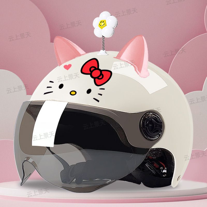 Hello kitty motorcycle store helmet