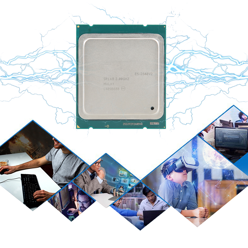 Cho Intel Xeon E5-2640V2 2.0Ghz tần số Octa lõi 16 chủ đề LGA2011 Bộ xử lý CPU (S)