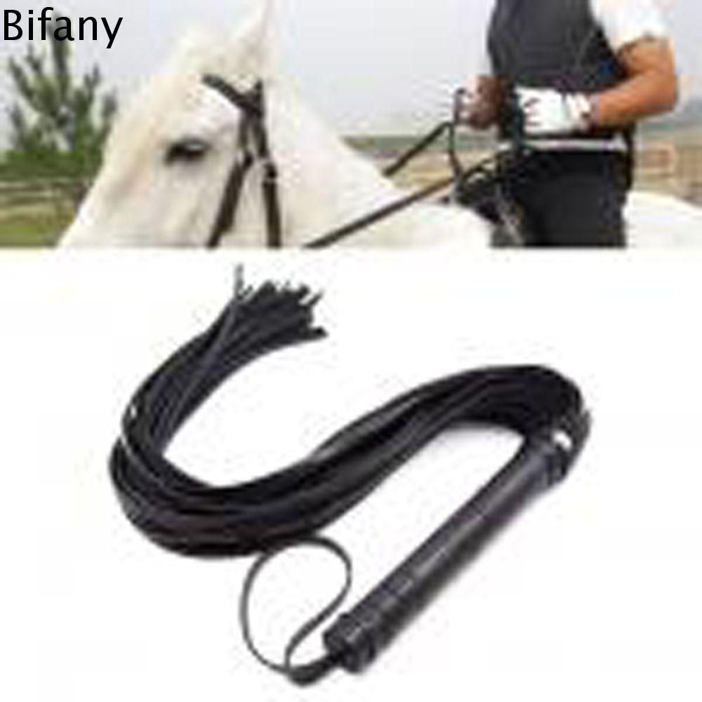 BIFANY Màu đen Bền chặt Spurs Roi da Crop Party Flogger Cây trồng đua xe Cây trồng cưỡi ngựa Roi ngự