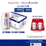 Nồng Độ Cồn 4.2% - Thùng 24 Lon Bia Michelob ULTRA Chính Hãng (250ml/ lon)