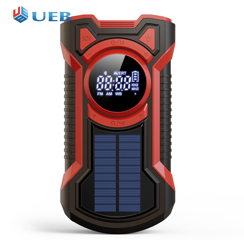 Solar AM/FM/NOAA Weather Radio Waterproof Hand Crank 5000mAh Phone Charger LED Flashlight SOS Alarm for Outdoor Survival ราคา 1,292 บาท*ส่งฟรี