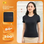 Áo phông nữ YODY áo thun cữ cổ tròn bamboo đẹp dáng ôm TSN6294