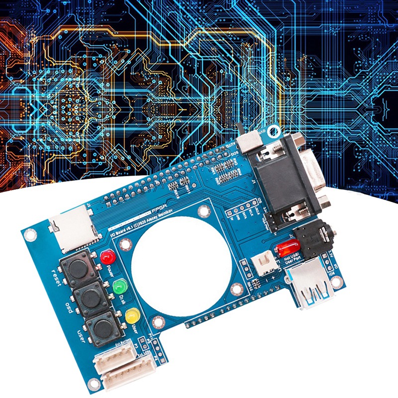 For Mister FPGA Motherboard IO Board V6.1+Fan for Terasic DE10-Nano Mister FPGA IO Board