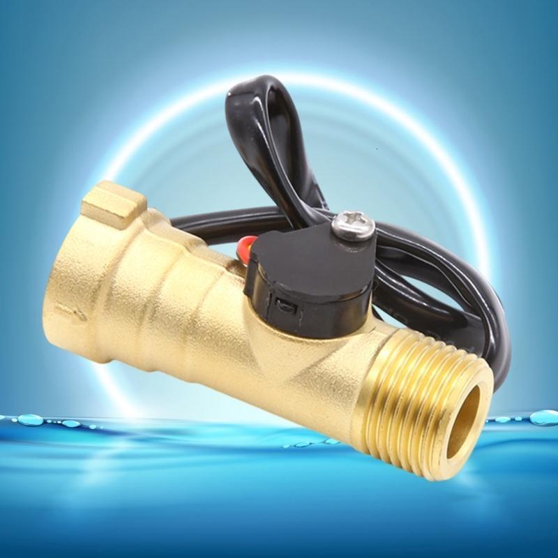 Dễ dàng cài đặt lưu lượng nước cảm biến DN15 toàn bộ bằng Đồng Nhà ở Hội Trường Hiệu ứng dòng chảy chất lỏng cảm biến cho tankless Máy nước nóng