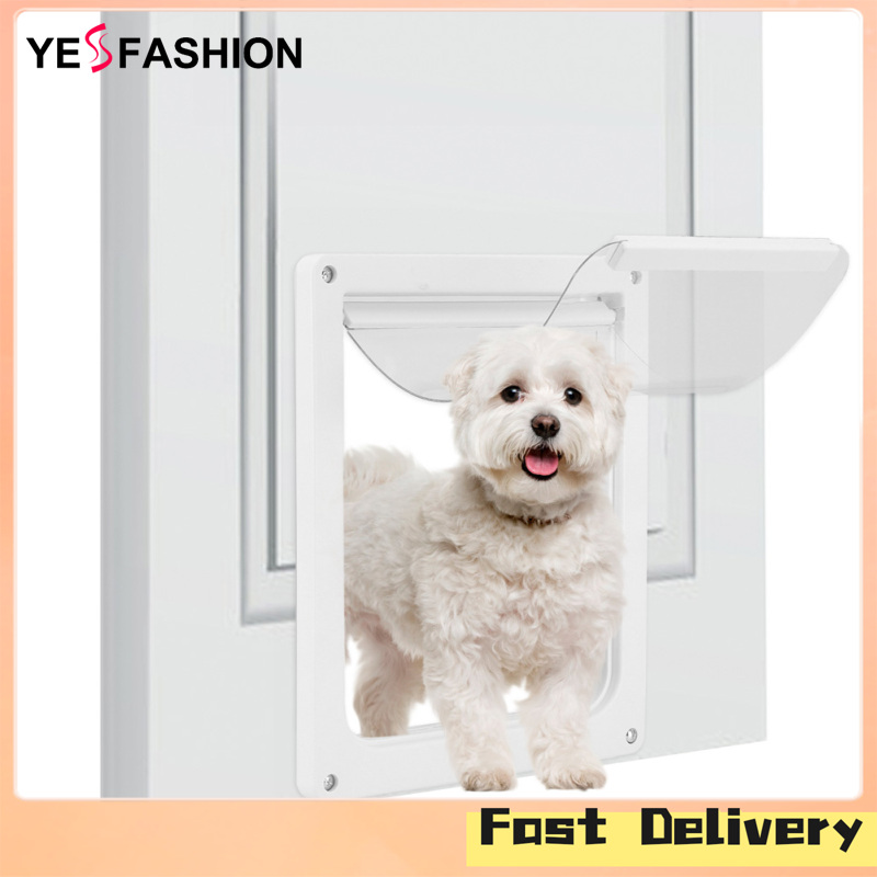 Yesfashion Wall Entry Pet Door, Dogs Cats Magnetic Self-Closing Screen Door, Adjustable Door Flap For Large Dogs, Weather Resistant Dog Door Curtain With Locking Function ราคา 1,003 บาท*ส่งฟรี