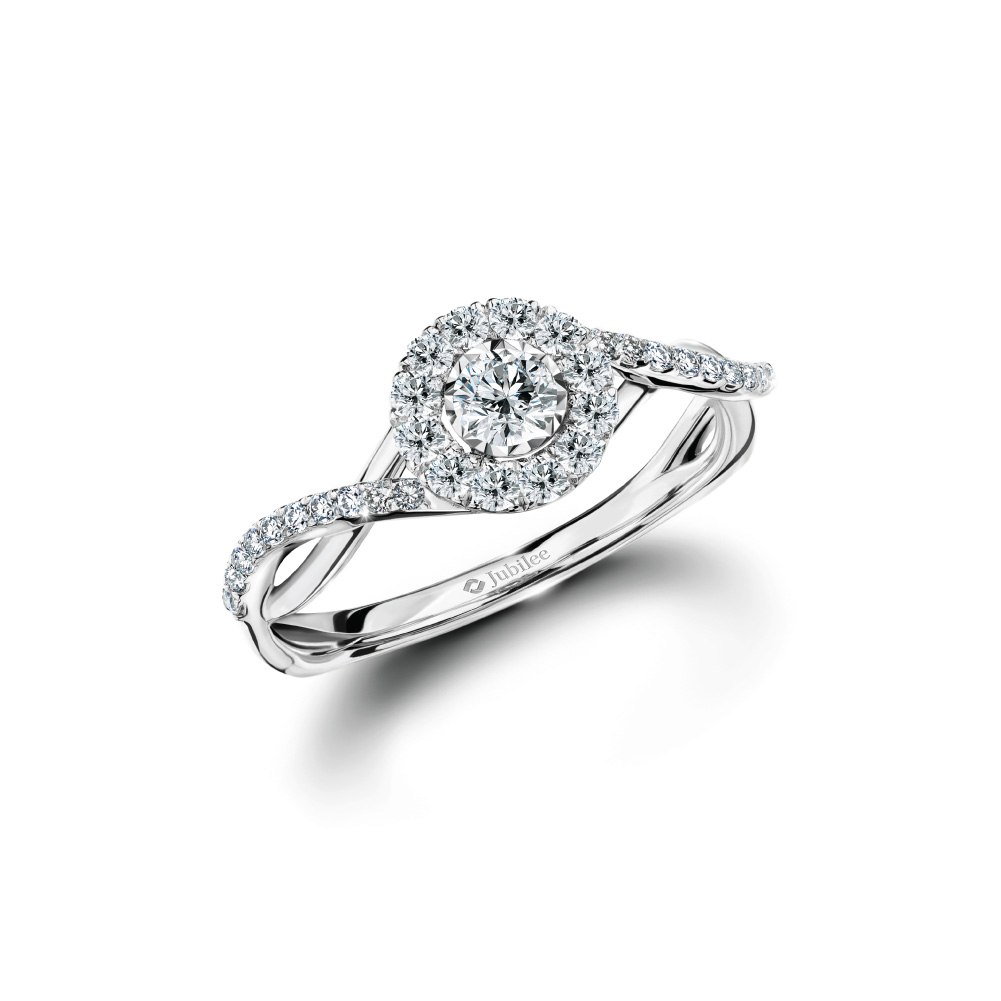 Jubilee Diamond แหวนเพชร Blooming Twist Ring เพชรแท้ เพชรน้ำ 99 ราคา 39,900 บาท*ส่งฟรี