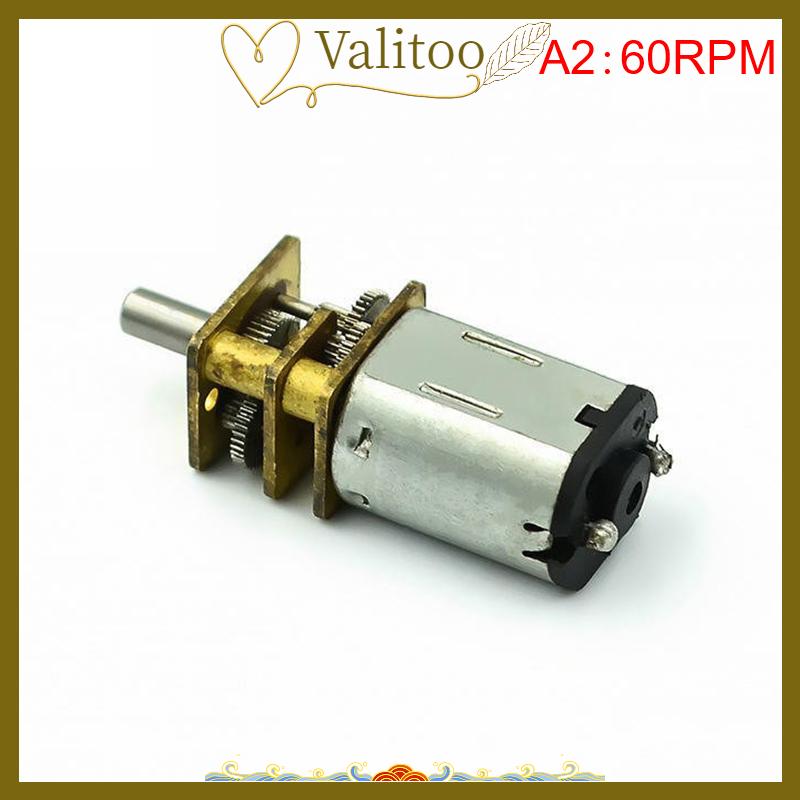 [Valitoo] Micro N20 Bánh Động Cơ Tốc Độ Chậm Kim Loại Hộp Số Giảm Tốc Động Cơ Điện Tự Làm Đồ Chơi - 2