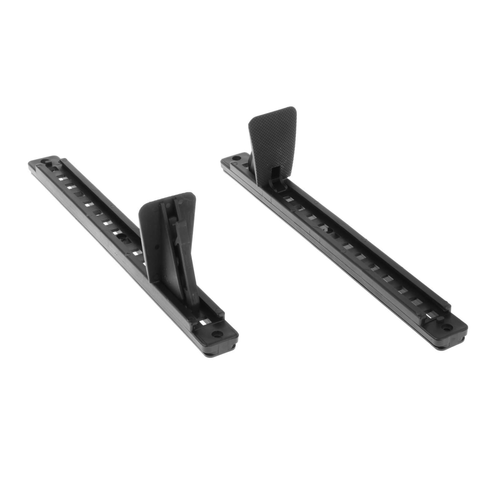 Kayak Foot Pegs with Lock Replacement Parts Black Finish 15 Inches Universal Set of 2 Foot Brace Foot Pedals Footrest