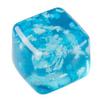 Clear Cube Squeeze Toy with Glitter Snowflake Anxiety Relief Stress Cube Sensory Toy Soft Stretchy Ice Cube Pinch Toy Party Favors