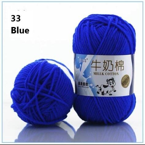 MILK COTTON YARN1/2 50g 5ply Benang Milk Cotton Knit Yarn Smooth Yarn Soft Yarn Crochet Yarn Benang Kait DIY
