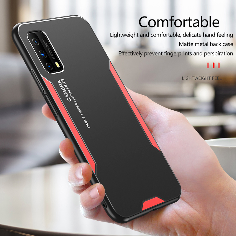 Hợp kim nhôm Ốp điện thoại cho Vivo iqoo z1x trường hợp bìa cứng mặt sau bằng kim loại bảng điều khi