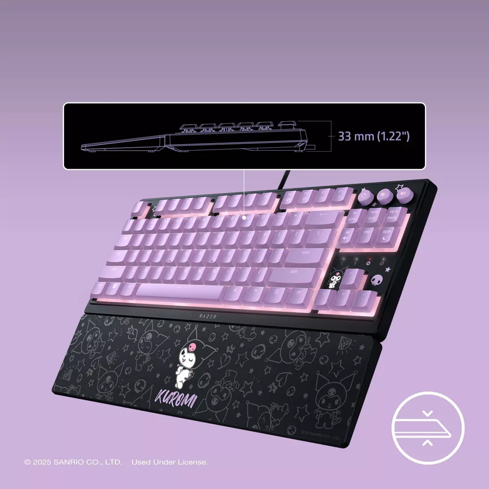Razer Ornata V3 Tenkeyless Kuromi Edition Low-profile Mecha