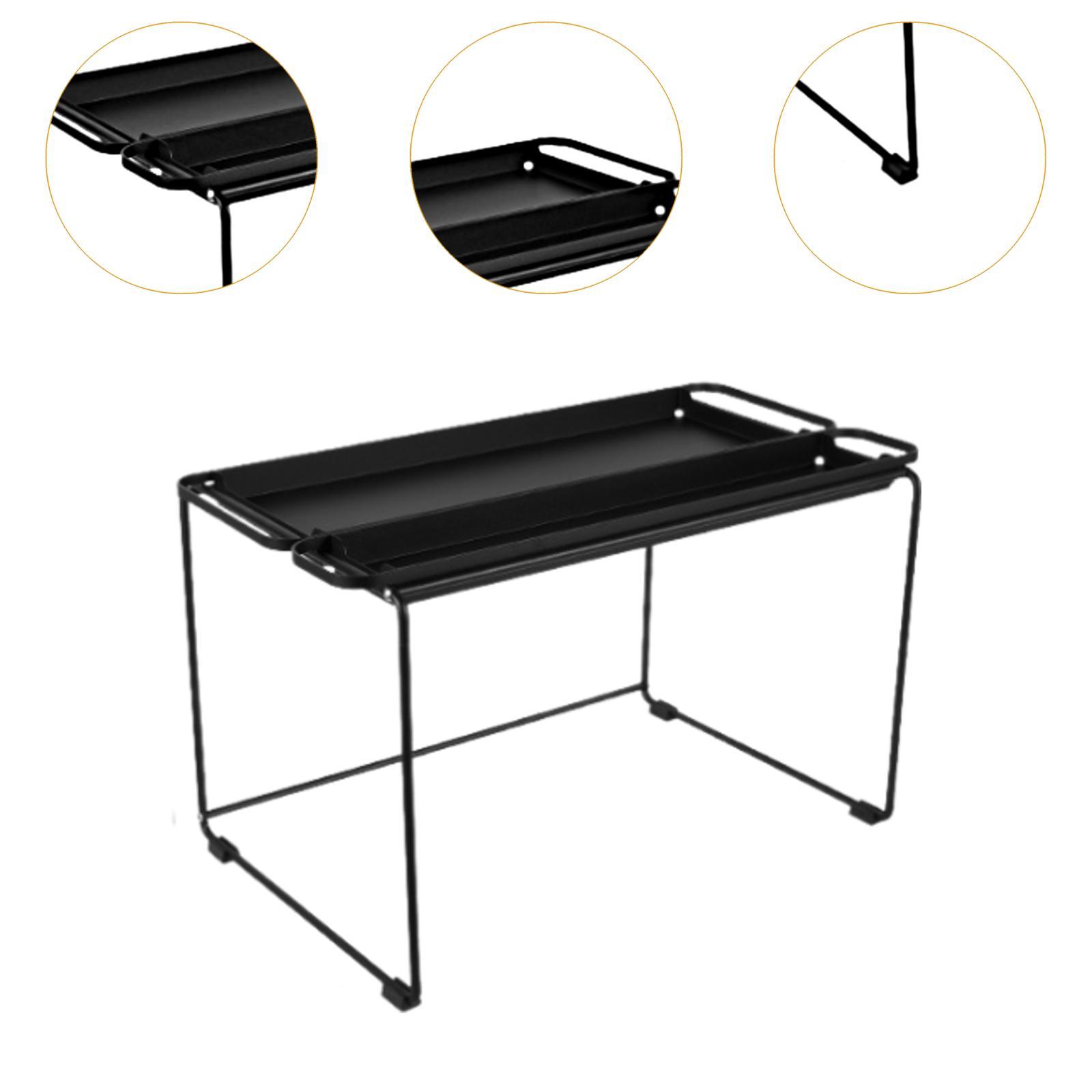 Baoblaze Cabinet Shelf Organizer Microwave Oven Rack with Tray Space Saving Practical Multifunction for Restaurant Bathroom Home Table ราคา 1,825 บาท*ส่งฟรี