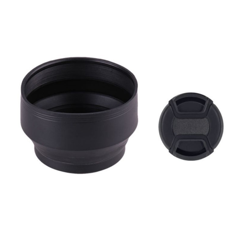 Collapsible Camera Lens Hood Block Excess Sunlight Improves Photography