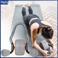Abs Roller Wheel with Elbow Support Knee Pad 4D Abs Roller Mute Exercise Wheels Core Fitness Workout Equipment