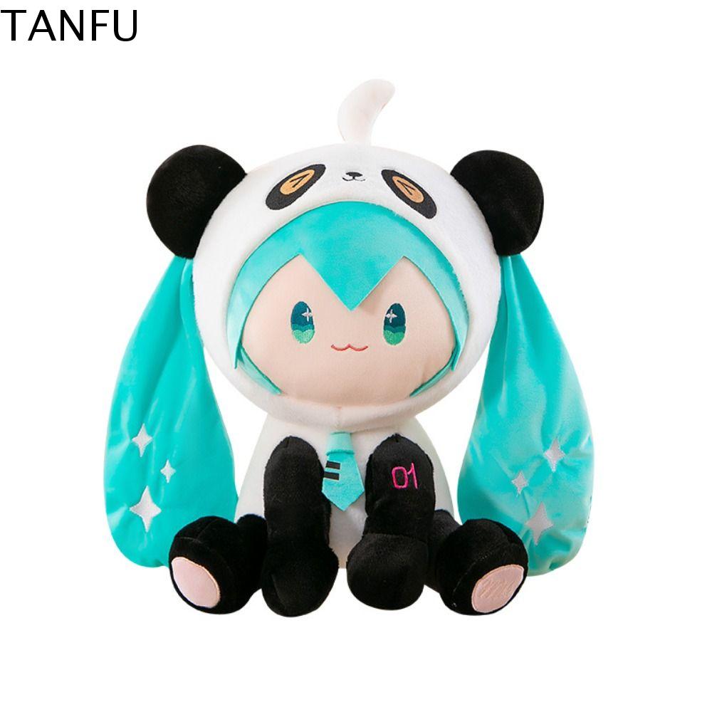 TANFU Gấu trúc Búp bê vải nhung lông Hatsune Miku Bông PP Fufu Hatsune Miku đồ chơi nhồi bông Búp bê