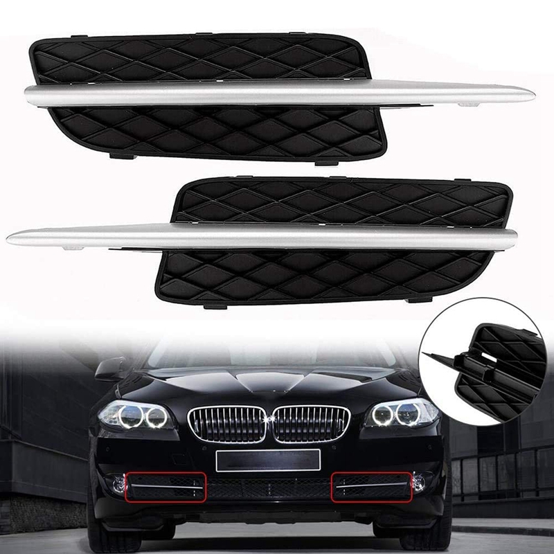 Car Front Bumper Lower Grille Cover & Chrome Trim For X5 E70 X6 E71 2007-2010 51117159593/51117168923