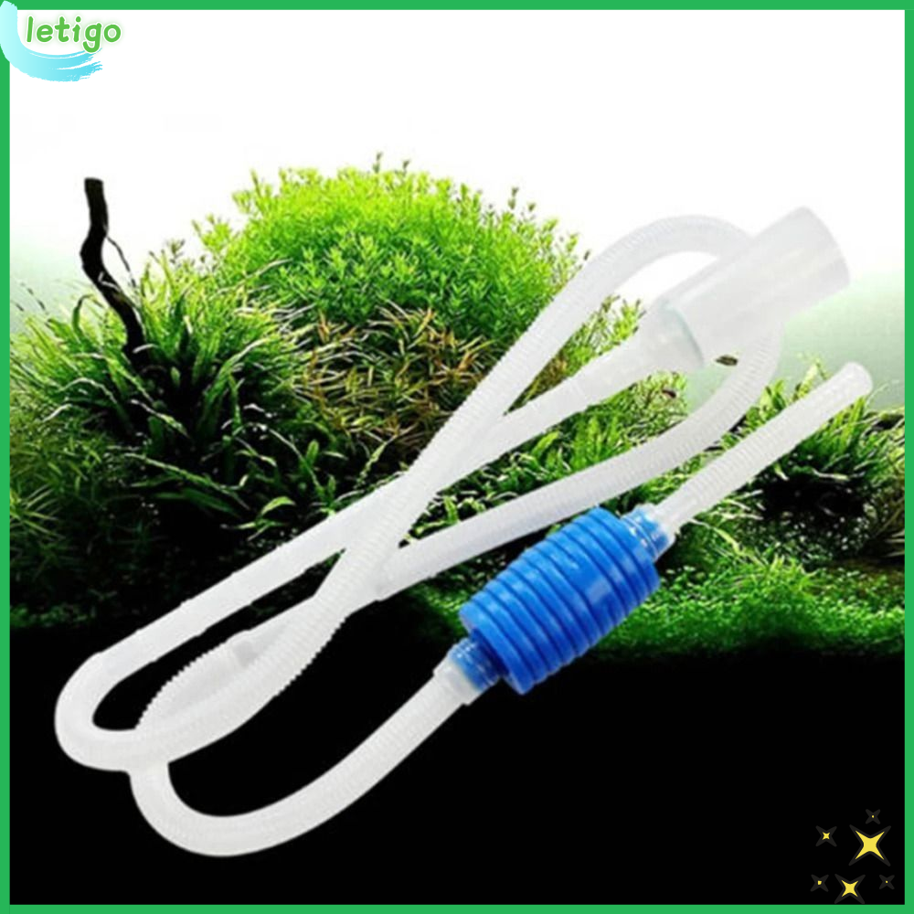 LETIGO Siphon Chân không xi phông bể cá Máy rửa cát Bán tự động Bơm làm sạch bể cá  Phụ kiện bộ lọc Lọc nước
