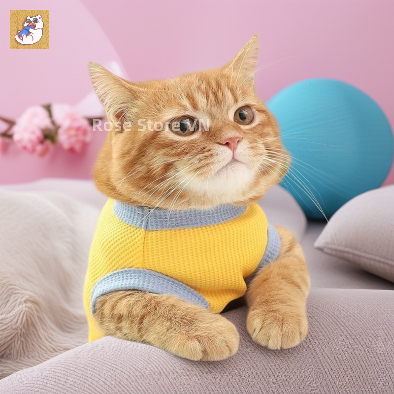 Mùa Hè Chống Lạnh Cho Thú Cưng Áo Vest Walvage, Quần Áo Chó Nhỏ Cho Chó Và Mèo Bixiong Bomei Teddy